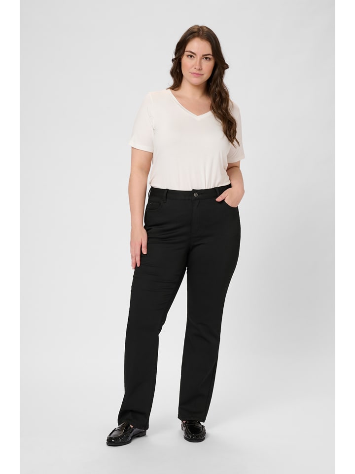 KAFFE curve Dżinsy - Regular fit - w kolorze czarnym rozmiar: 54