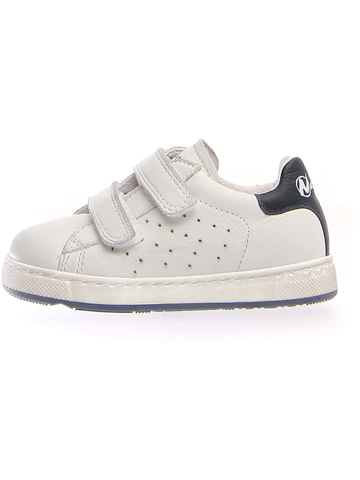 Naturino Skórzane sneakersy "Hasselt" w kolorze białym rozmiar: 20