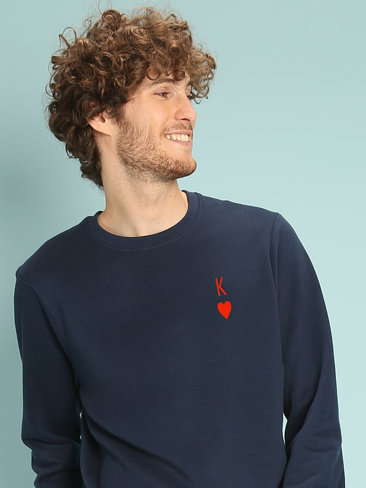 WOOOP Bluza "King" w kolorze granatowym rozmiar: S