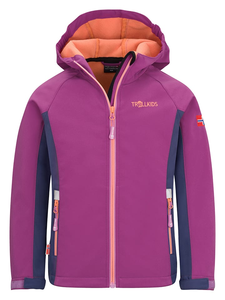 Trollkids Kurtka softshellowa "Kristiansand" w kolorze fioletowym rozmiar: 176