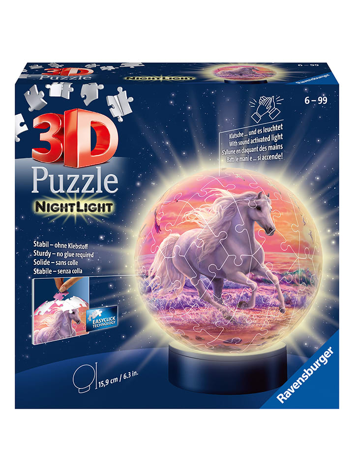 Ravensburger 72-częściowe puzzle 3D "Horses on the beach" - 6+ rozmiar: onesize