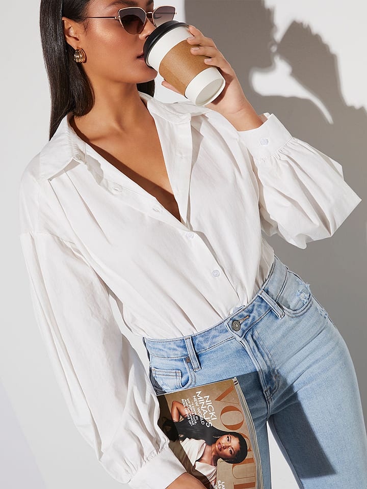 LA Angels Bluzka w kolorze białym rozmiar: L