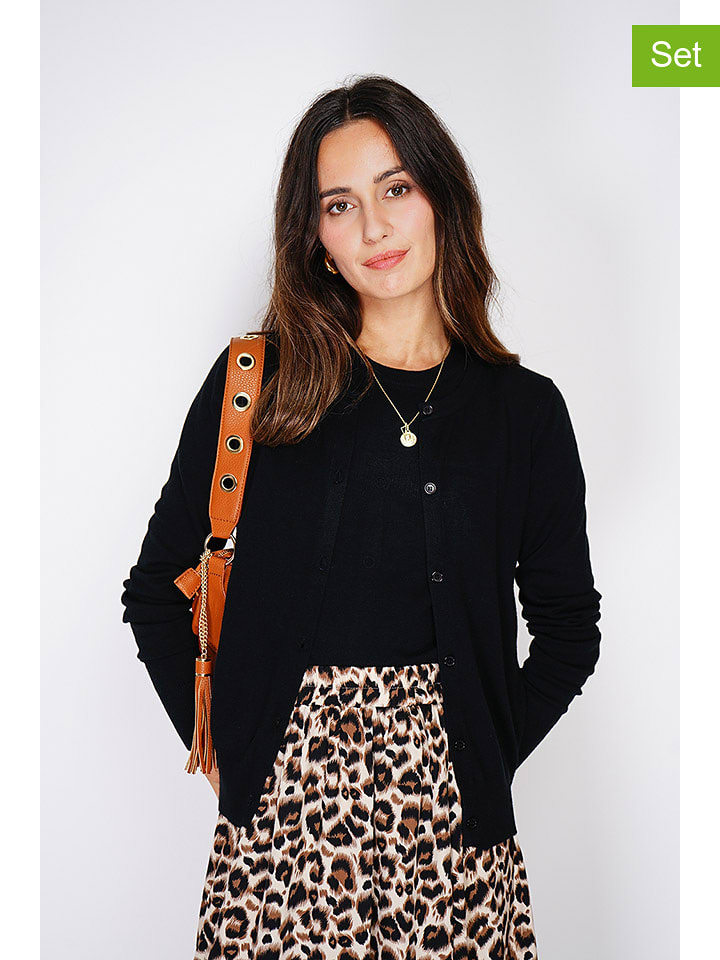 C& Jo 2-częściowy zestaw w kolorze czarnym rozmiar: 38