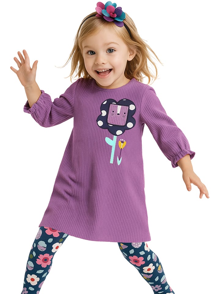 Denokids Sukienka w kolorze fioletowym rozmiar: 122