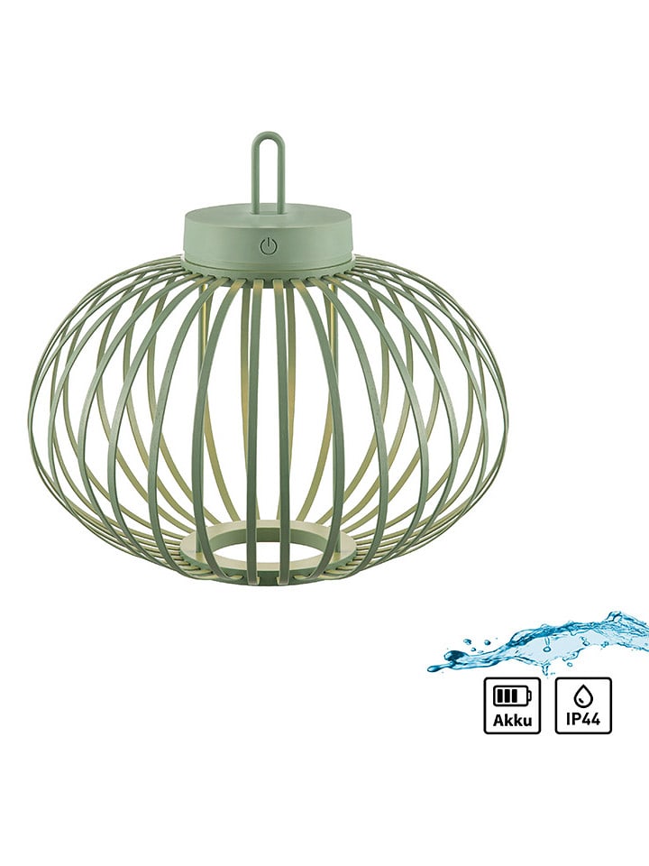 Just Light Lampa wisząca LED "Akuba" w kolorze zielonym - wys. 33 x Ø 36 cm rozmiar: onesize