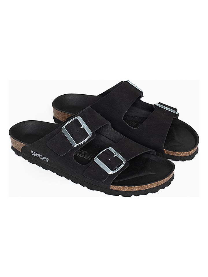 BACKSUN Klapki "Bali" w kolorze czarnym rozmiar: 38