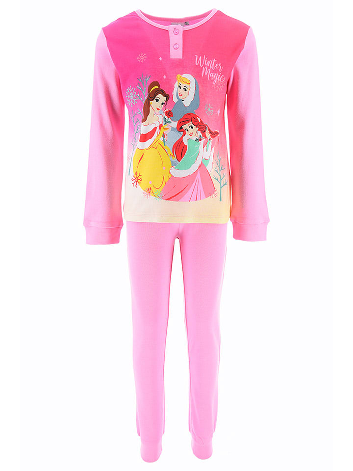 Disney Princess Piżama "Princess" w kolorze jasnoróżowym rozmiar: 98