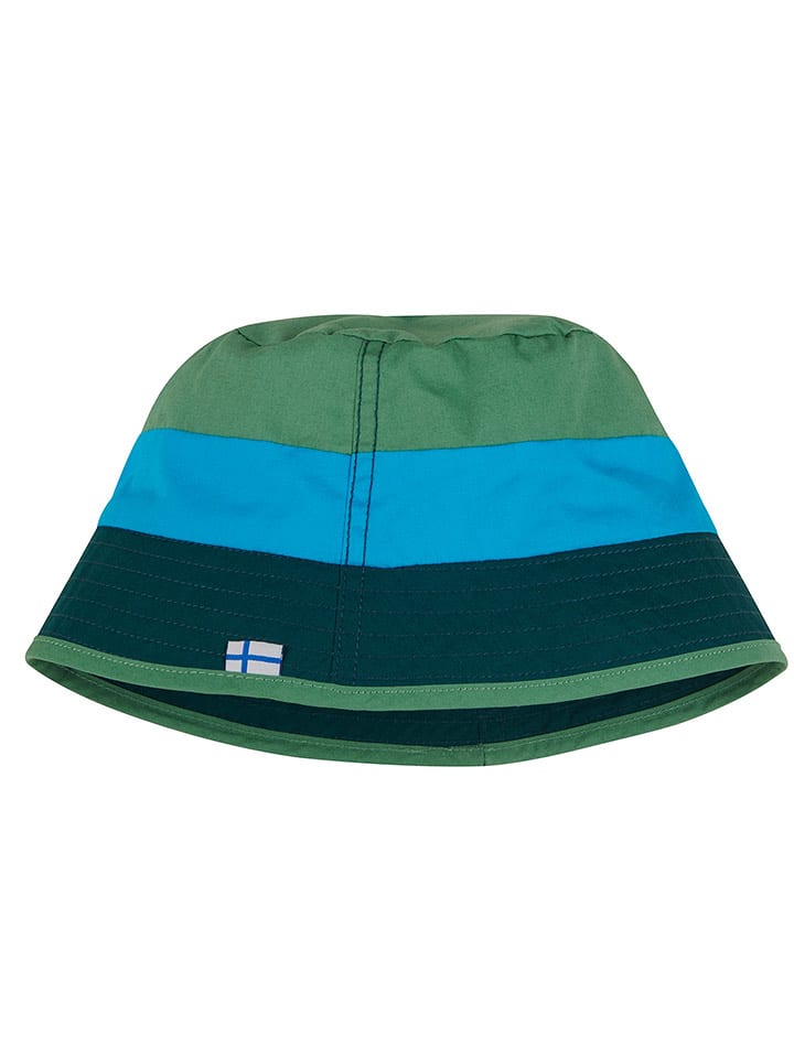 finkid Kapelusz przeciwsłoneczny "Lasse" w kolorze granatowo-zielonym rozmiar: 54 cm