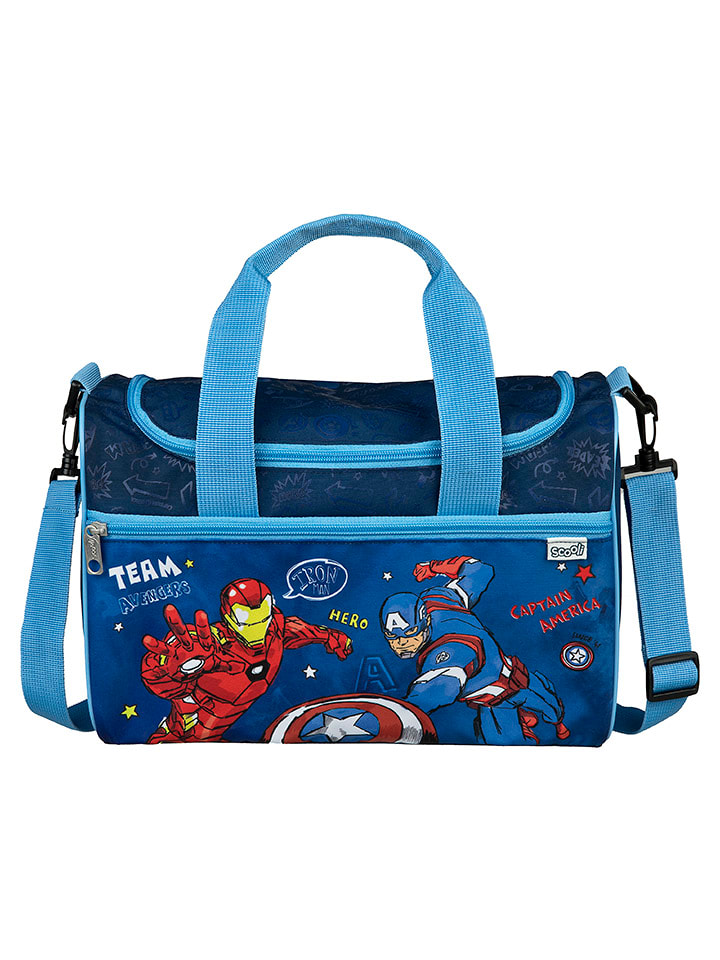 Avengers Torba sportowa "Avengers" w kolorze niebieskim - 35 x 23 x 16 cm rozmiar: onesize