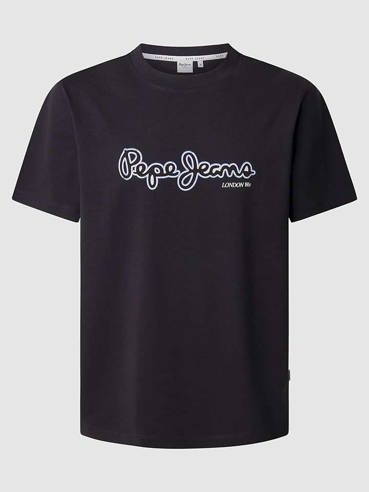 Pepe Jeans Koszulka "Dorian" w kolorze czarnym rozmiar: S