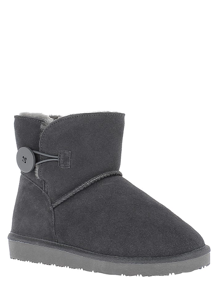 NICEBAY Skórzane botki zimowe zimowe "Fowl" w kolorze szarym rozmiar: 37