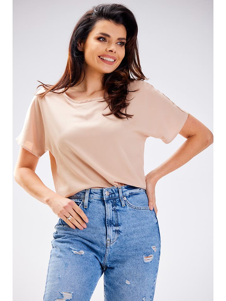 Awama Koszulka w kolorze beżowym rozmiar: M