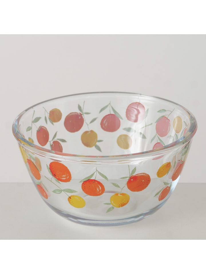 Boltze Miska "Fruits" w kolorze pomarańczowo-czerwonym - Ø 13 cm rozmiar: onesize