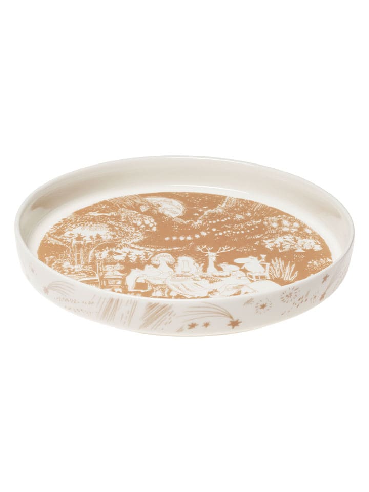 Moomin Forma kuchenna "Festive Moments" w kolorze beżowo-białym - Ø 28 cm rozmiar: onesize