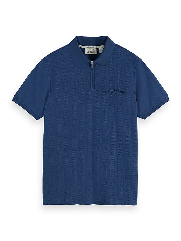 Scotch & Soda Koszulka polo w kolorze granatowym rozmiar: XL