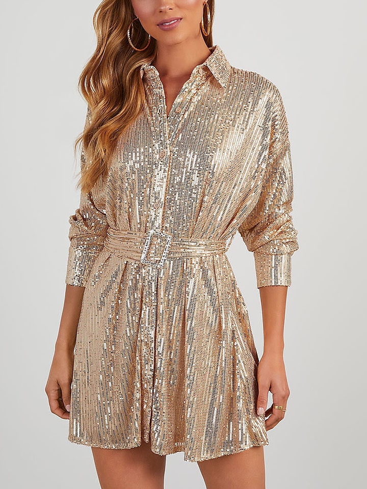 Milan Kiss Sukienka w kolorze złotym rozmiar: M