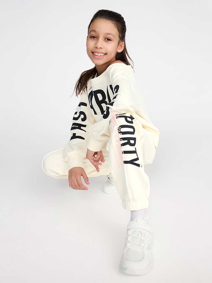 COOL CLUB Spodnie dresowe w kolorze kremowym rozmiar: 170