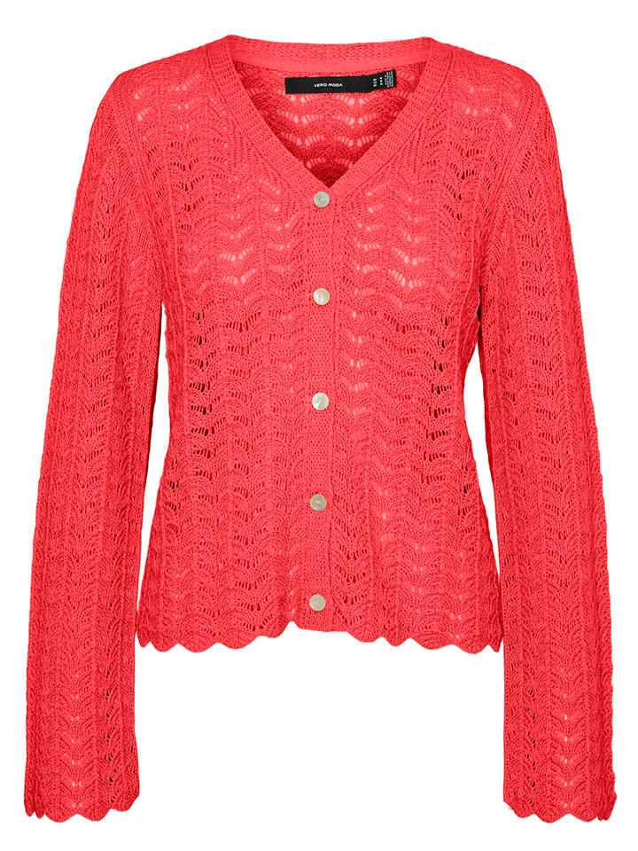 Vero Moda Kardigan w kolorze czerwonym rozmiar: L