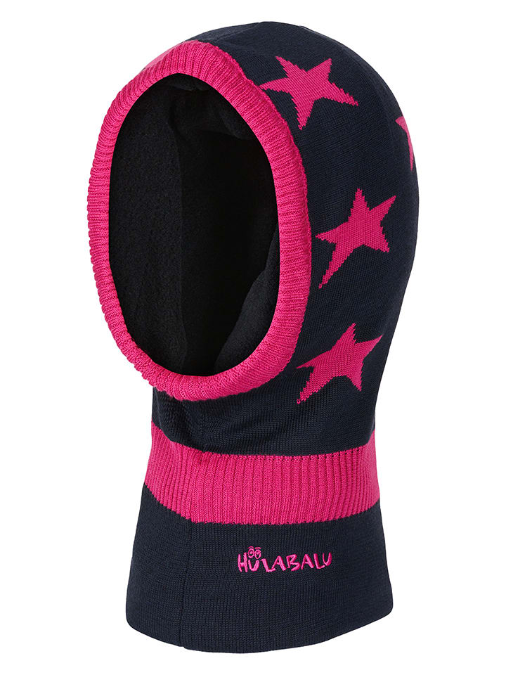 HULABALU Kominiarka "Stars" w kolorze granatowo-różowym rozmiar: 98-110