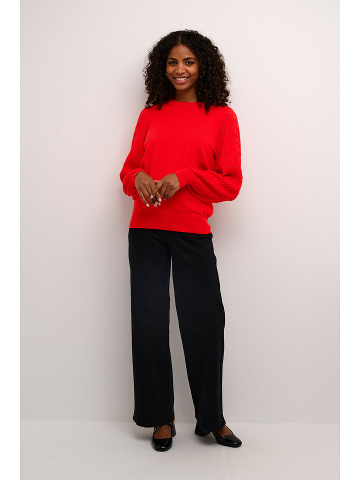 Kaffe Sweter w kolorze czerwonym rozmiar: XL