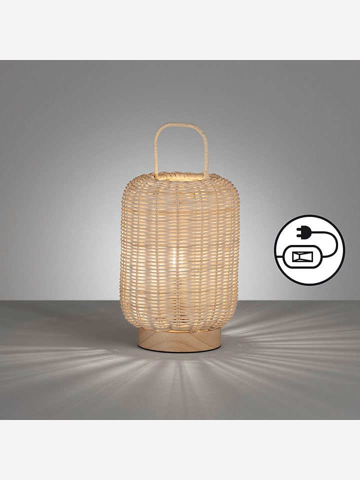 FISCHER & HONSEL Lampa stołowa w kolorze beżowym - wys. 28,5 x Ø 16 cm rozmiar: onesize