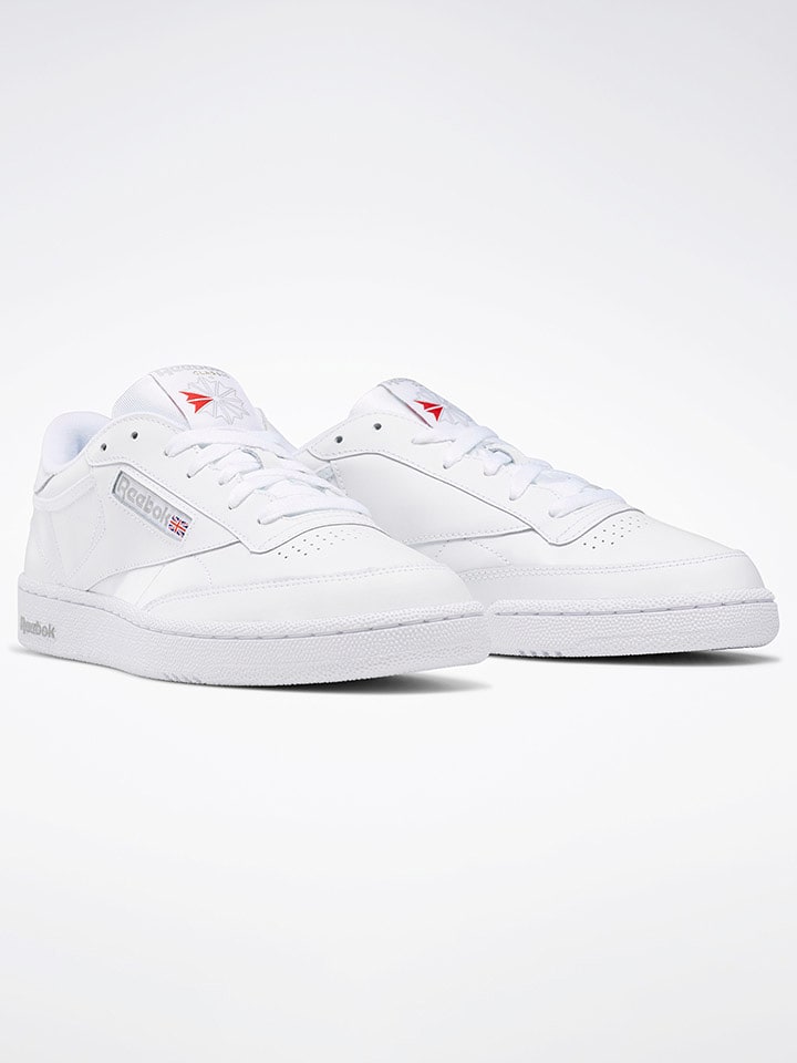 Reebok Skórzane sneakersy "Club C 85" w kolorze białym rozmiar: 39