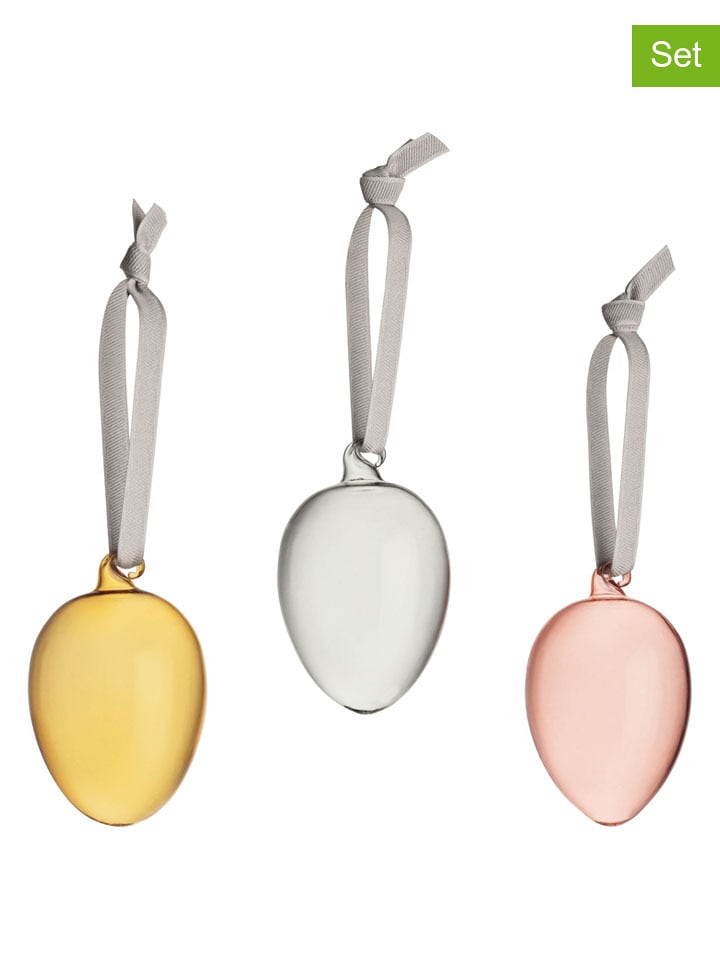 iittala Zawieszki dekoracyjne (3 szt.) w różnych kolorach - dł. 6 cm rozmiar: onesize