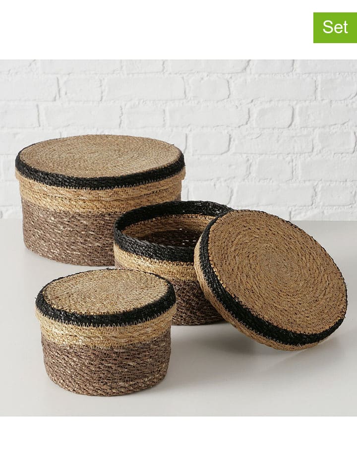 Boltze Kosze (3 szt.) "Babou" w kolorze brązowym rozmiar: onesize