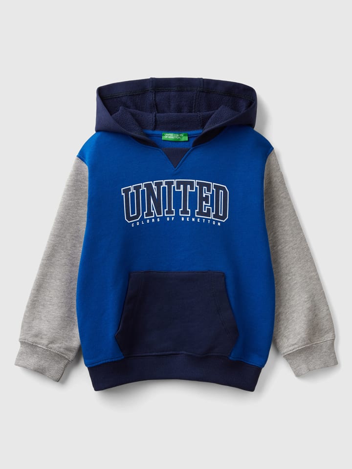 Benetton Bluza w kolorze niebiesko-szarym rozmiar: 98