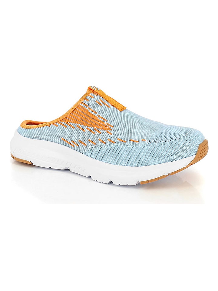 Kimberfeel Slippersy "Avit" w kolorze błękitno-pomarańczowym rozmiar: 41