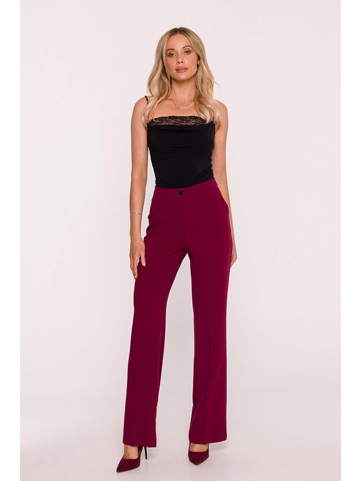 Stylove Spodnie w kolorze bordowym rozmiar: L