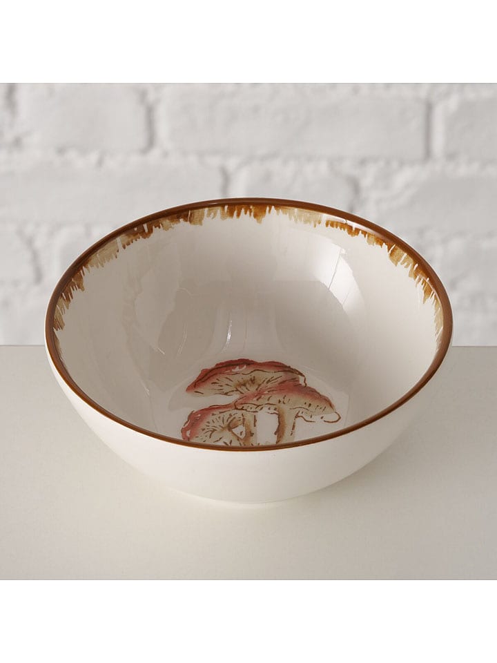 Boltze Miska "Trinson" w kolorze biało-brązowym do musli - Ø 14 cm rozmiar: onesize