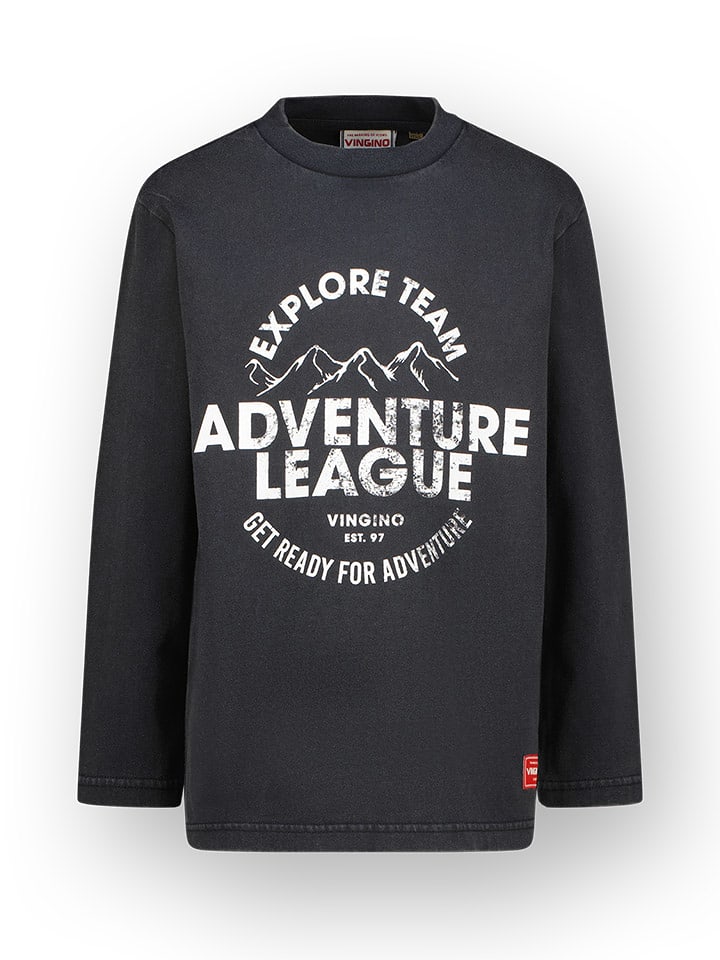 Vingino Koszulka "Harryson" w kolorze antracytowym rozmiar: 152