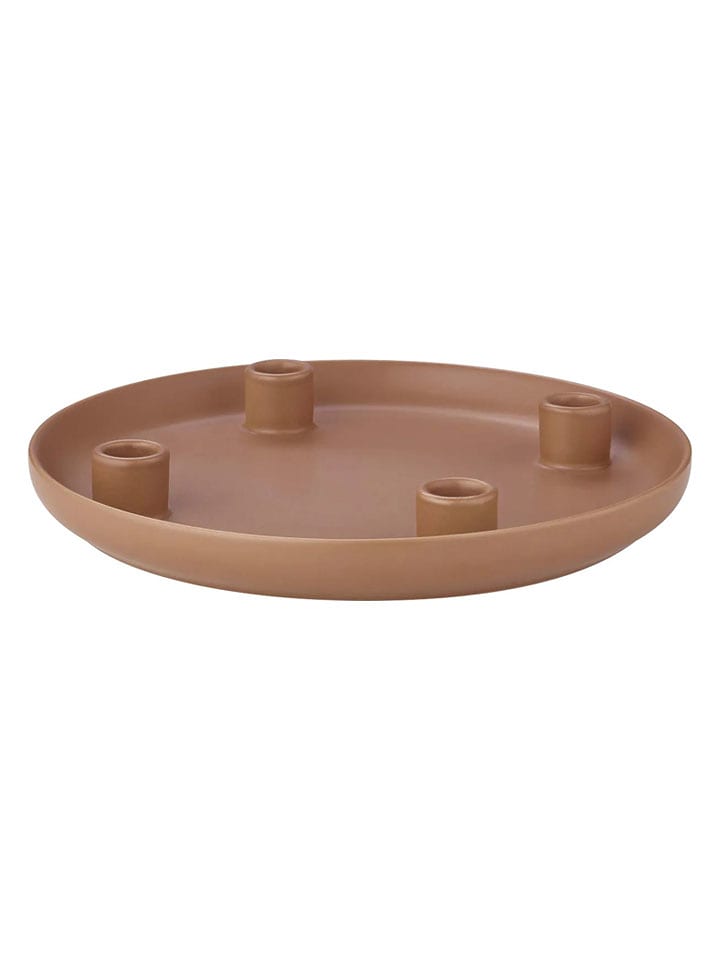 Blomus Świecznik "Vela" w kolorze jasnobrązowym - wys. 3 x Ø 27 cm rozmiar: onesize