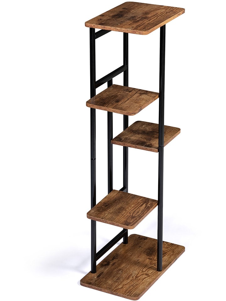 IDOMYA Essentials Regał "Elize" w kolorze brązowym na rośliny - 43 x 95 x 23,5 cm rozmiar: onesize