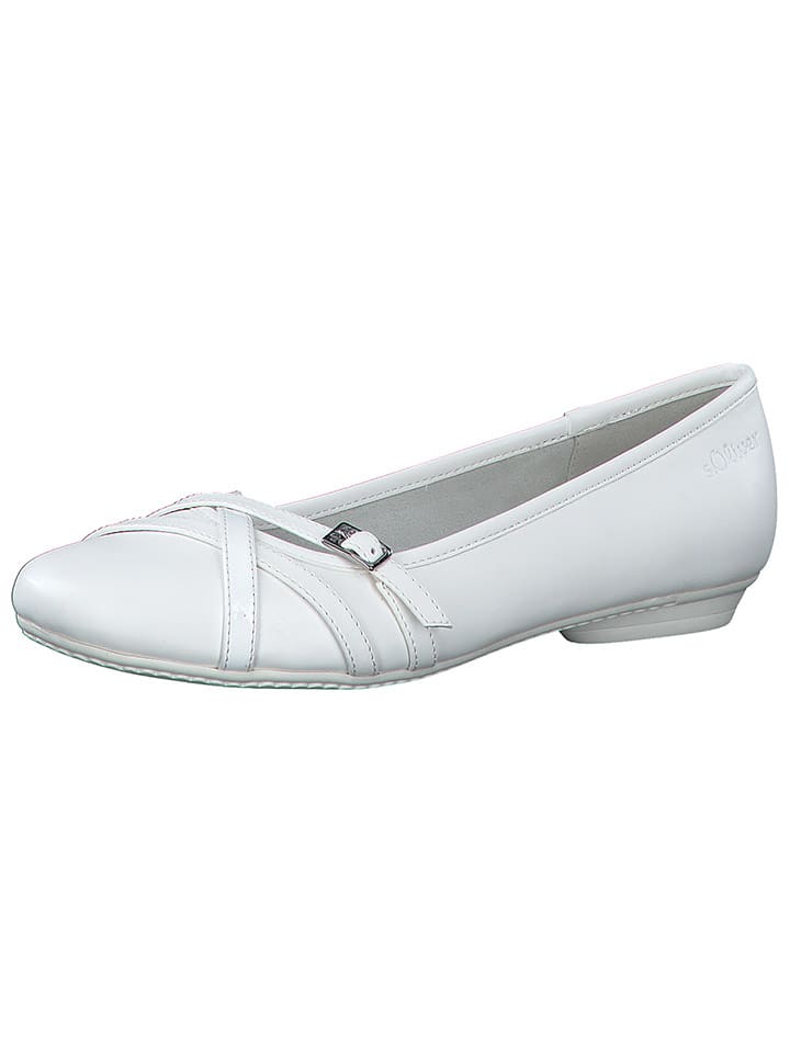 s.Oliver Baleriny w kolorze białym rozmiar: 41