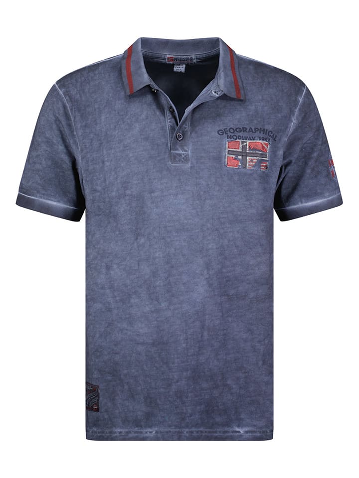 Geographical Norway Koszulka polo "Kotz" w kolorze niebieskim rozmiar: L