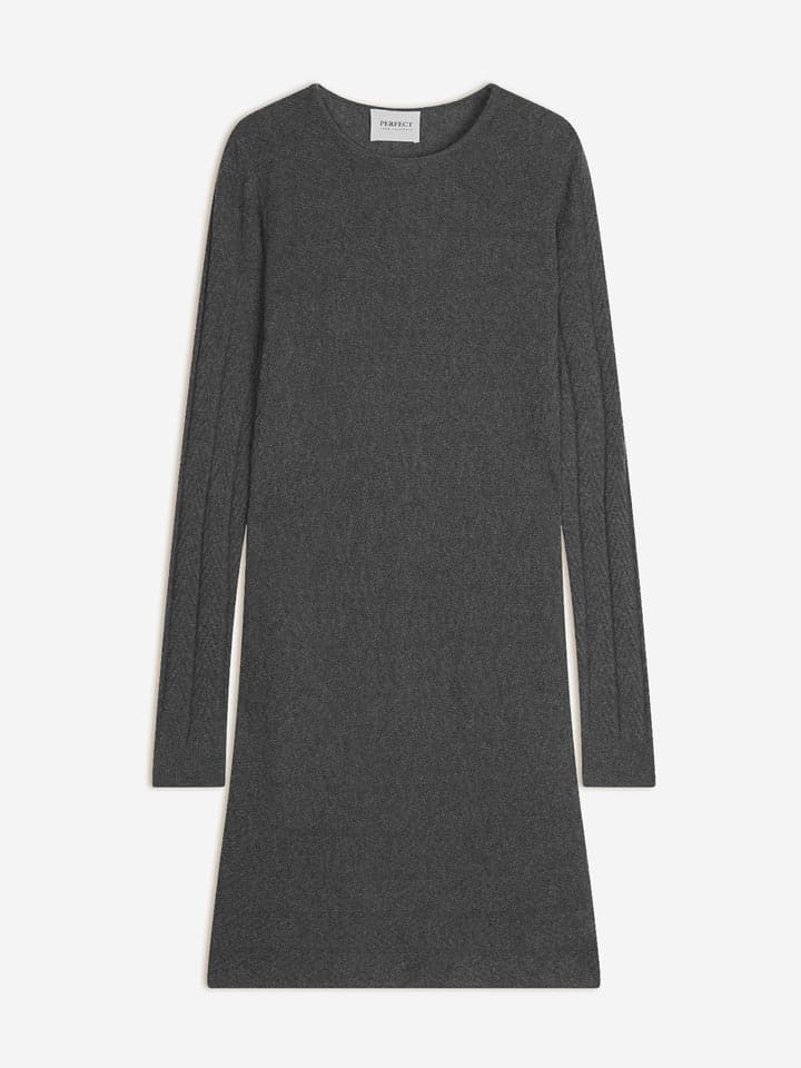 Perfect Cashmere Kaszmirowa sukienka "Lola" w kolorze szarym rozmiar: XXL