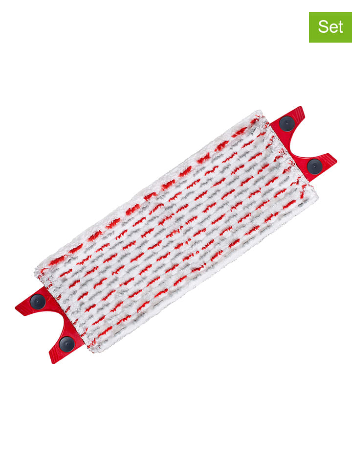 Vileda Nakładki (2 szt.) "UltraMat" w kolorze biało-czerownym rozmiar: onesize