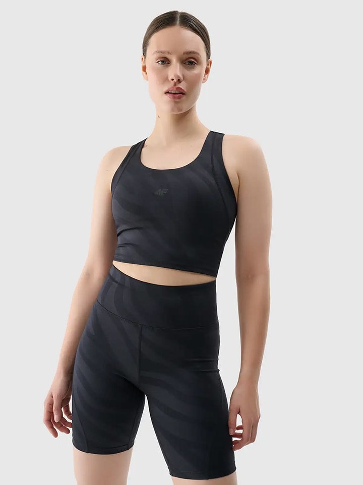 4F Top sportowy w kolorze czarnym rozmiar: XL