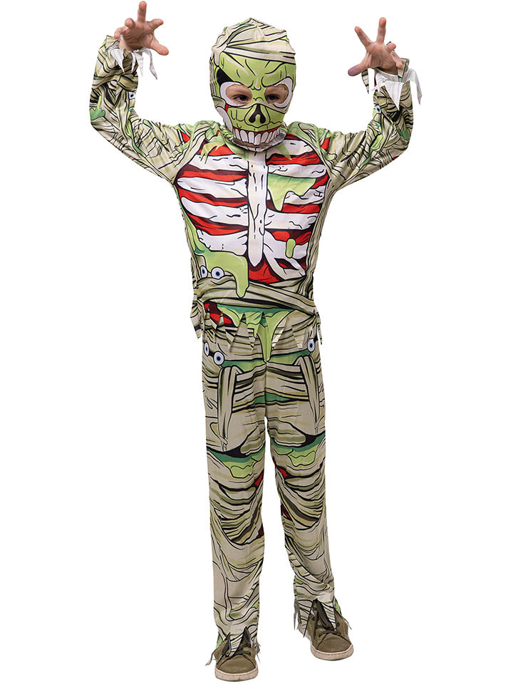 Carnival Party 3-częściowy kostium "Green Mummy" w kolorze zielonym rozmiar: 116