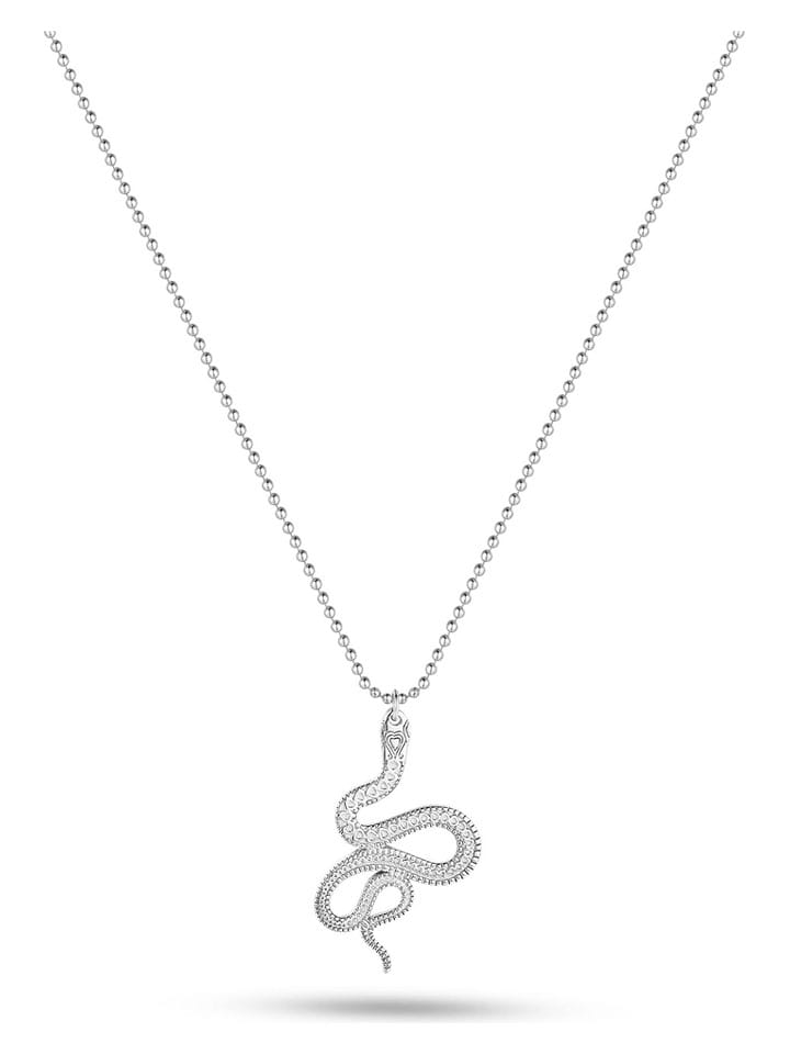 Eclat d'Argent Srebrny naszyjnik z zawieszką - dł. 40 cm rozmiar: onesize