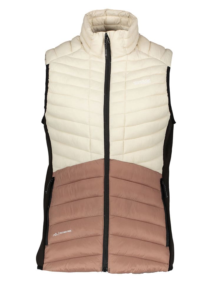 Regatta Kamizelka pikowana w kolorze kremowo-jasnobrązowym rozmiar: 34