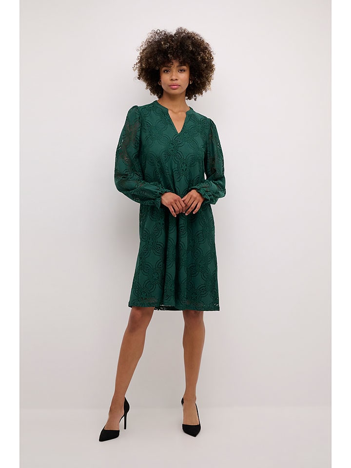 CULTURE Sukienka "Olu" w kolorze zielonym rozmiar: XL