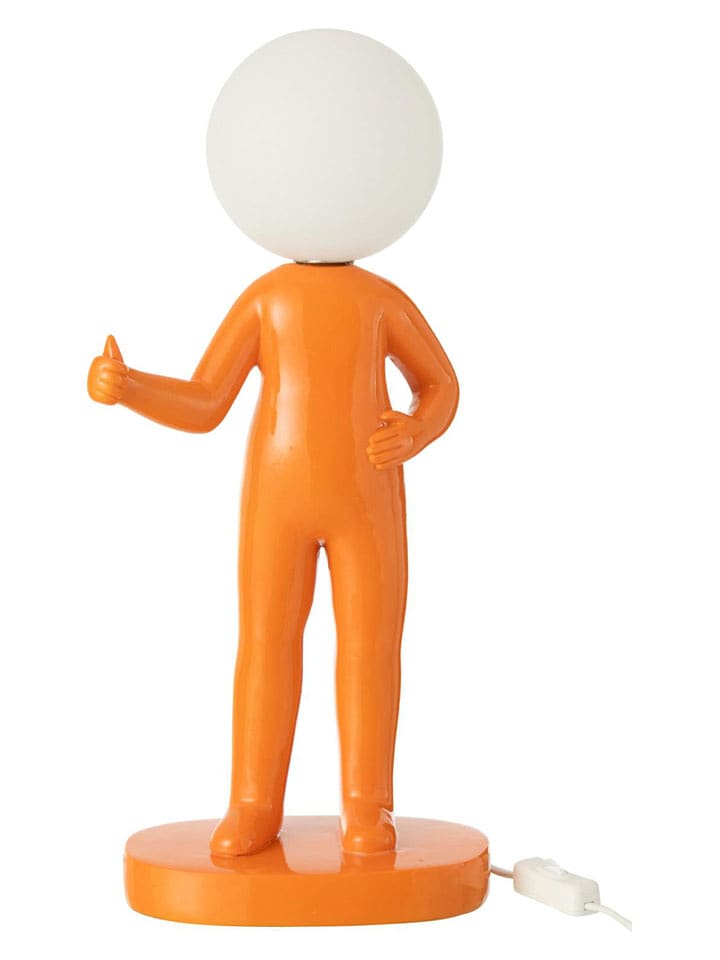 J Line Lampa stołowa w kolorze pomarańczowo-białym - wys. 44,5 cm rozmiar: onesize