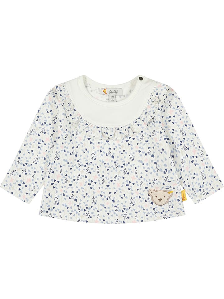 Steiff Koszulka w kolorze białym rozmiar: 86