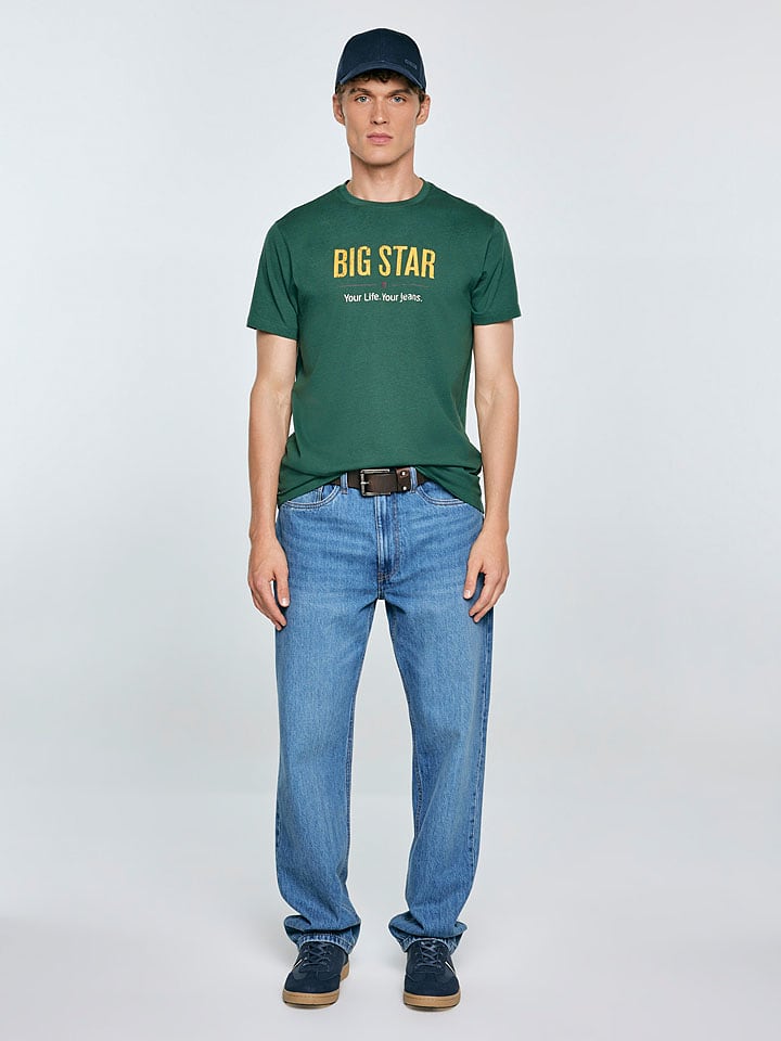 BIG STAR Koszulka "Bruno" w kolorze zielonym rozmiar: XL