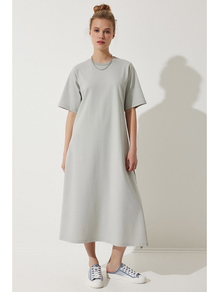 Happiness Istanbul Sukienka w kolorze szarym rozmiar: 40