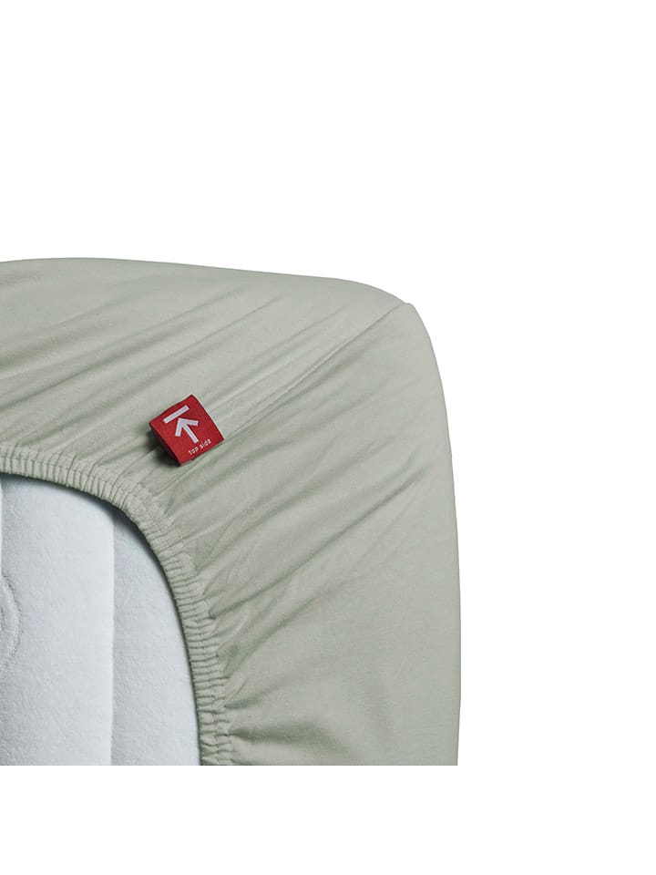 Beddinghouse Dżersejowe prześcieradło w kolorze zielonym na gumce rozmiar: 180x200/220 cm