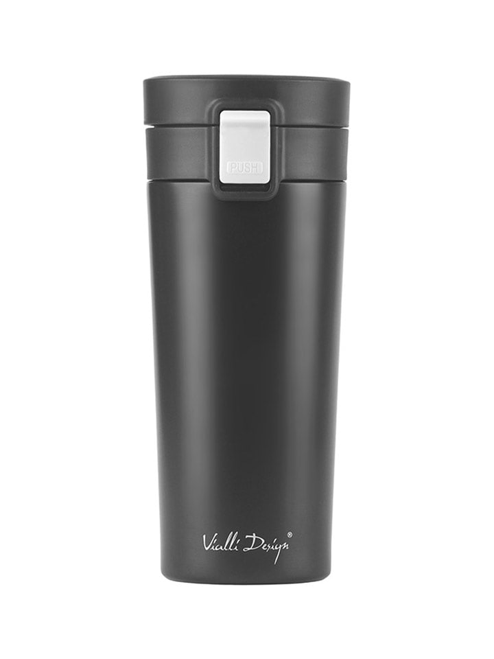 Vialli Design Kubek termiczny w kolorze antracytowym - 400 ml rozmiar: onesize